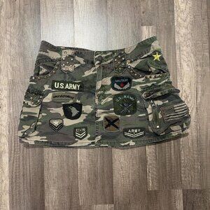 Vintage Forever 21 Camo Micro Mini Skirt